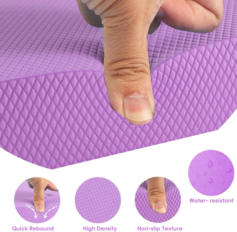 MBKHFLL Exercise Balance Pad，Balance Foam Mat for Physical Therapy Equipment & Strength Stability Training, Slip Resistant Foam Mat for Yoga, Pilates, Meditation，Gardening knee pads - Image 3